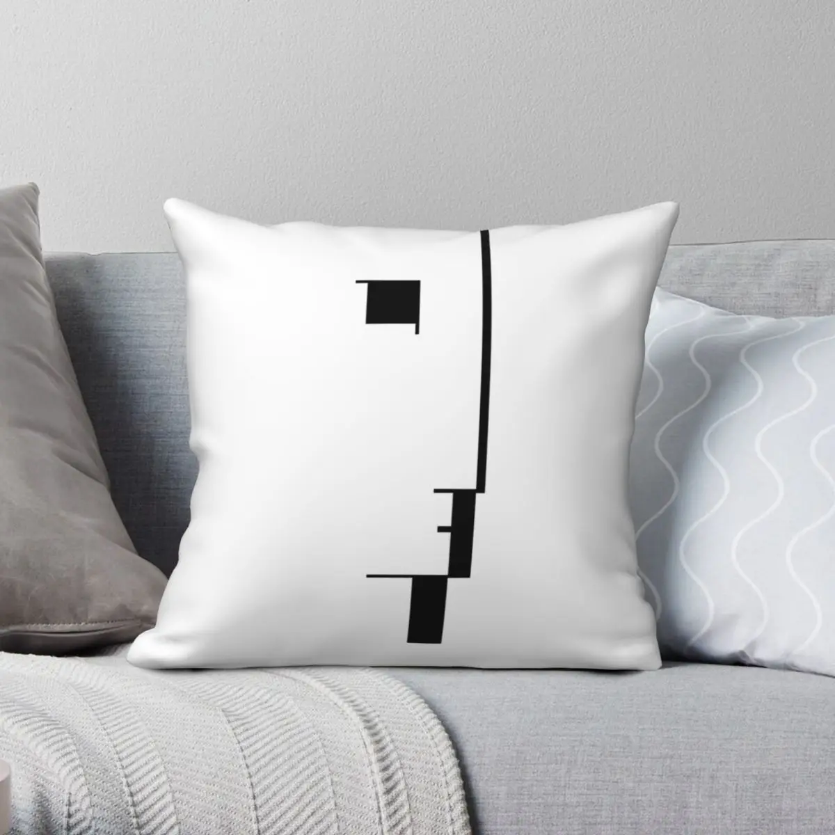 BAUHAUS AUSSTELLUNG 1923 Square Pillowcase Polyester Linen Velvet Pattern Zip Decor Room Cushion Cover