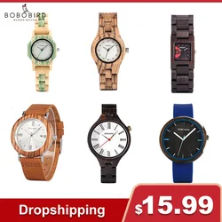 BOBOBIRD Wood Watch on Sale Fashion Quartz Men Women Watches Top Branded Wooden Bracelet Wristwatch Clearance Dropshipping