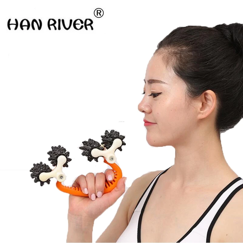 HANRIVER Lunar rover manual roller type back waist foot body massager multi-function roller.