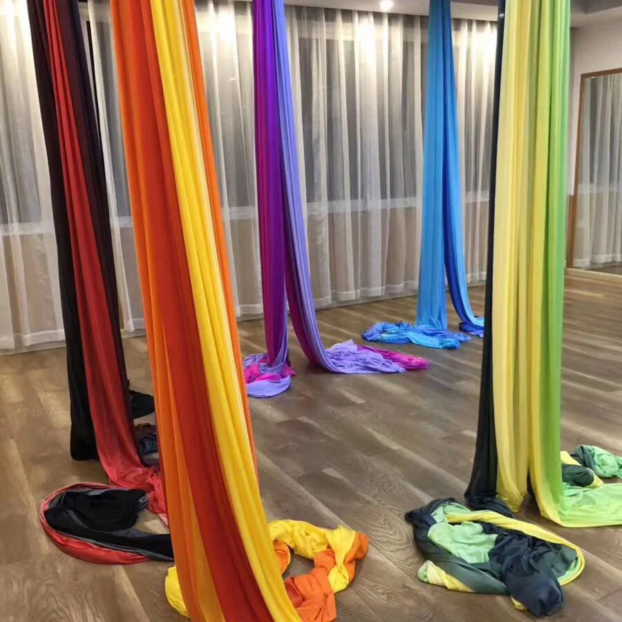 NEW 15Yards 13.7M Ombre Aerial Silk High Quality Gradational Colors Aerial Yoga Anti-gravity for yoga training Yoga for sporting