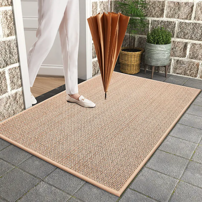 

MiRcle Sweet Outdoor Mat Linen Woven Foot Mat Rubber Carpet Living Room Mat Useful Indoor Floor Rugs Kitchen Bath Home Deocr Mat