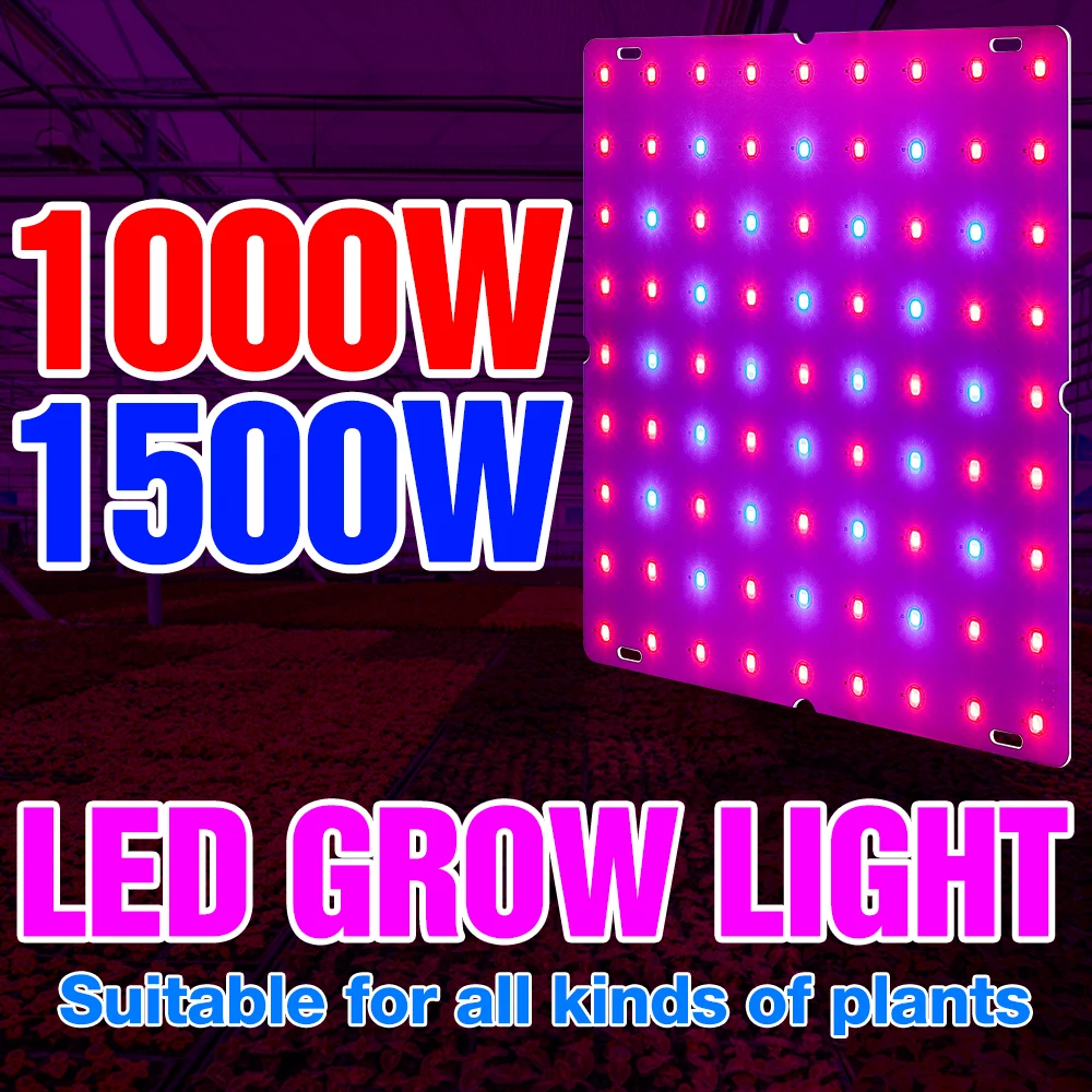 Indoor LED Phyto Lamp Full Spectrum Grow Light 1000W 1500W Plant Bulb Quantum Board LED Phytlamp Flower Seedling Plant Grow Tent