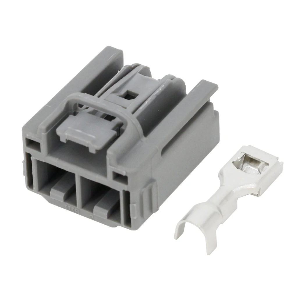 5 Sets 2 Pin Waterproof Car Connector Connector With Terminal Plug DJ70238-6.3-21/7283-6458-40 2P