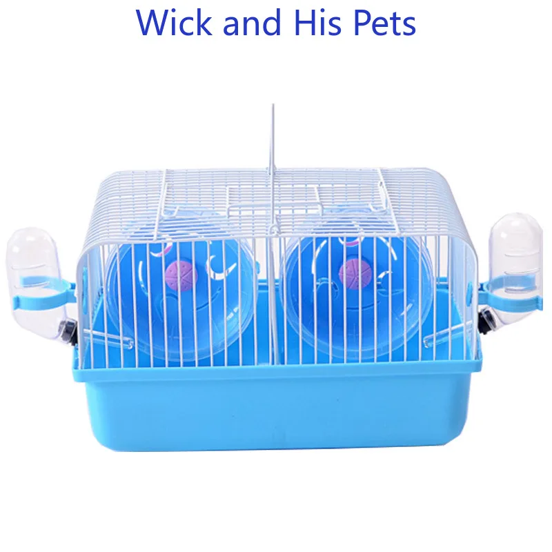 Hamster Dating Cage Golden Bear Guinea Pig Cage Oversized Luxury Villa Mini Large Pastoral Double Rat Isolation Fight Cage Pets