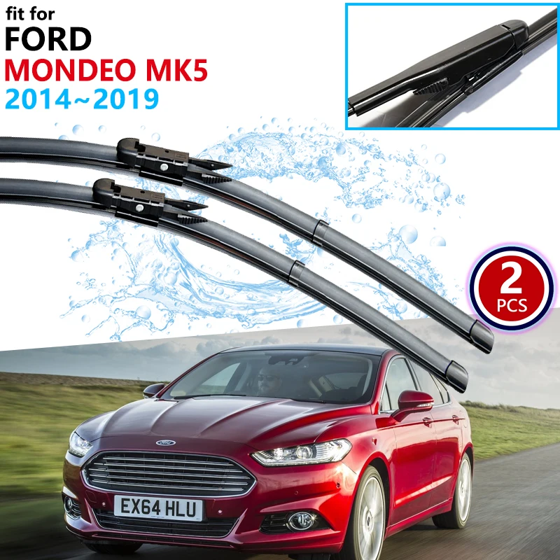 Car Wiper Blades for Ford Mondeo MK5 2014~2019 2015 2016 2017 2018 Front Window Windscreen Windshield Wipers Car Accessories