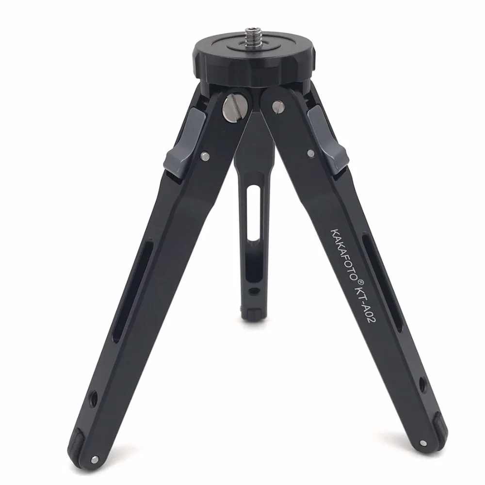 Fittest-高さ調節可能なアルミニウム三脚、テーブルデスクトップ、ミニ、折りたたみ式、ポータブル、コンパクト、旅行、キヤノン、ニコンヘッド用三脚、KT-A02