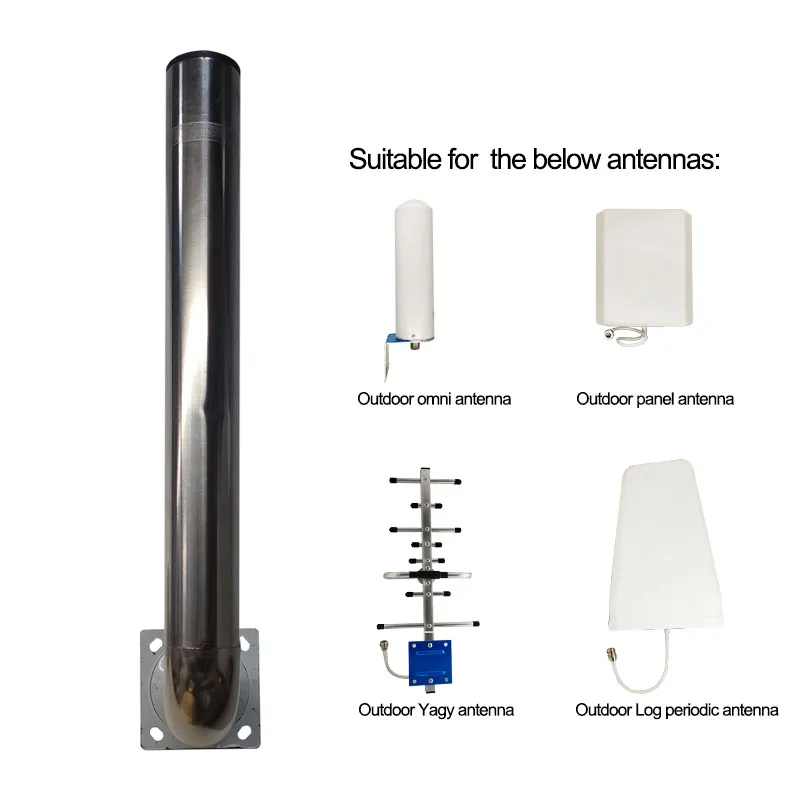 Amplificador de señal para exteriores, soporte de instalación de Anenna, puente inalámbrico de acero inoxidable, poste montado en la pared AP/CPE