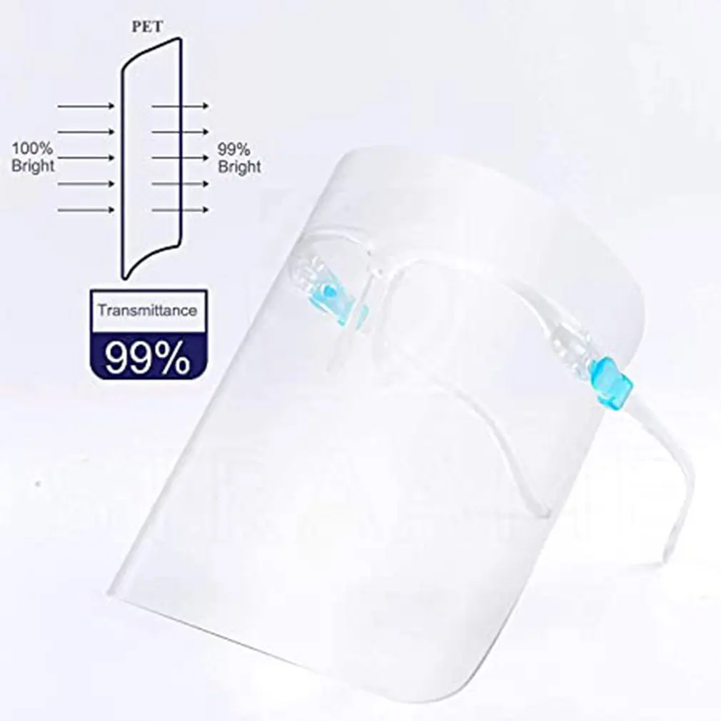 2021 HOT Transparent Face Visor Full Face Protective Shield Visor Safety Face Shield Eye Protection Anti-Splash Facial Cover