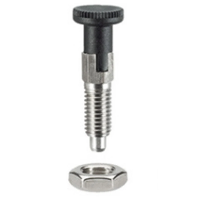 M10 Stainless Steel Self Locking Index Plunger Pin With Self Locking Function For Dividing Head For Sophisticated Position Locat