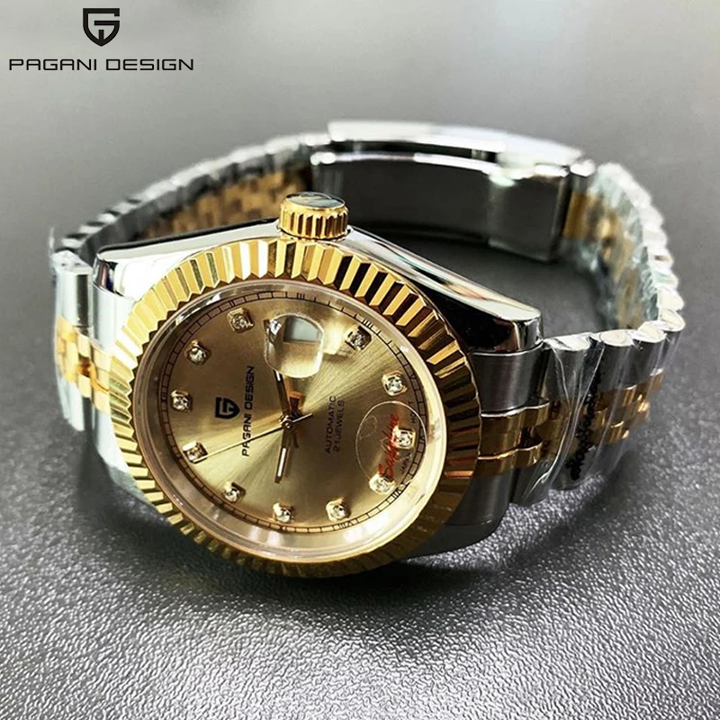 

PAGANI DESIGN Men Mechanical Watch Top Brand Luxury Automatic Watch Sport Stainless Steel Waterproof Watch Men relogio masculino