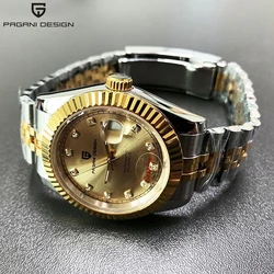 PAGANI DESIGN Men Mechanical Watch Top Brand Luxury Automatic Watch Sport Stainless Steel Waterproof Watch Men relogio masculino