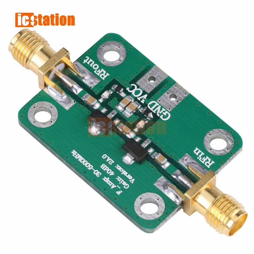 30-4000MHz 40dB كسب RF برودباند مكبر للصوت وحدة ل FM HF VHF/UHF 50Ω ubs عالية التردد مكبر للصوت مجلس كسب وحدة