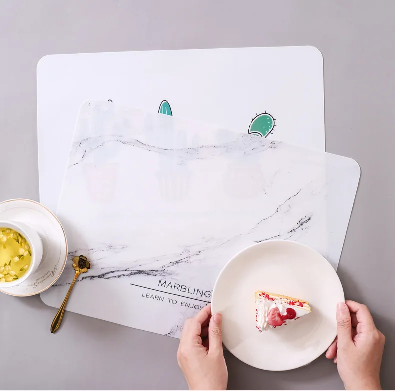 NEW Silicone Waterproof Placemat Table Mat Heat Insulation Anti-skidding Washable Durable For Kitchen Dining
