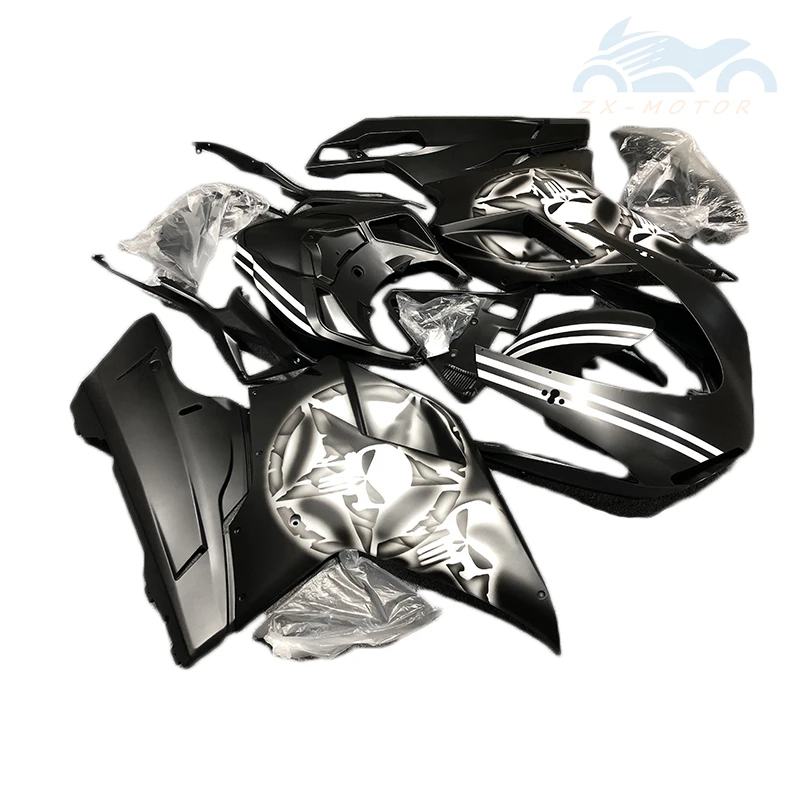 New ABS Injection Whole Fairing kit Fit For Ducati 848 1098 Black Silver fairings Motorcycle Accessories QA48