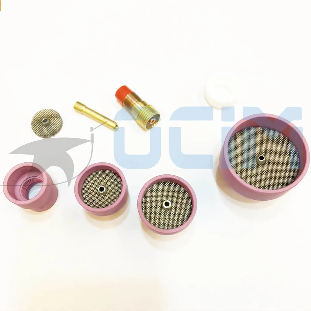 Imagem -03 - Kit de Copo de Solda de Cerâmica Mais Bico de Cerâmica de Alumina para Wp17 18 26