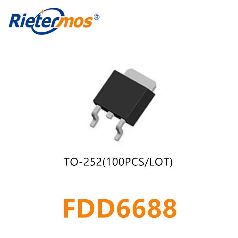 100 Uds FDD6688 TO252 6688 SMD de alta calidad