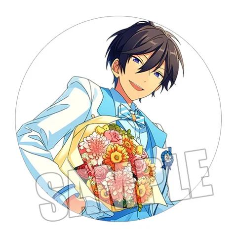 1pc 58mm Brooch Ensemble Stars Trickstar Hokuto Isara Tenshouin Hibiki Iron Bagdes Pins Spilla