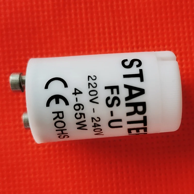 10pcs/lot Fluorescent Starters 4-65W 220V-240V Fluorescent Tube Fuse Starter CE ROHS Fuse Starters