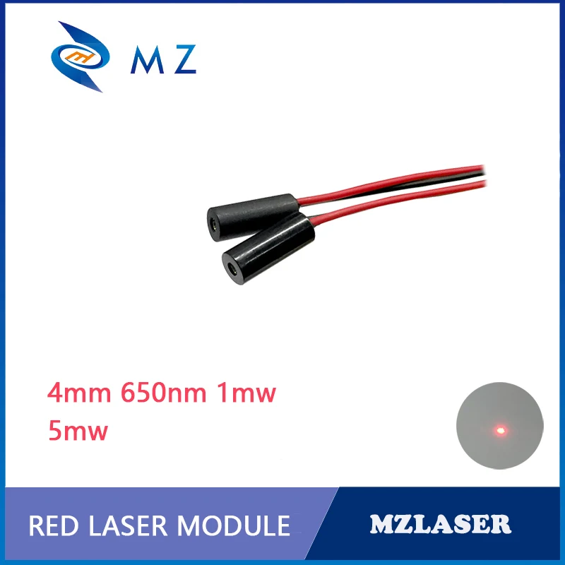 

650nm Laser Diode Module 1mw 5mw Red Dot/Pointer Mini D4mm High Quality Class II Industrial Grade APC Driving