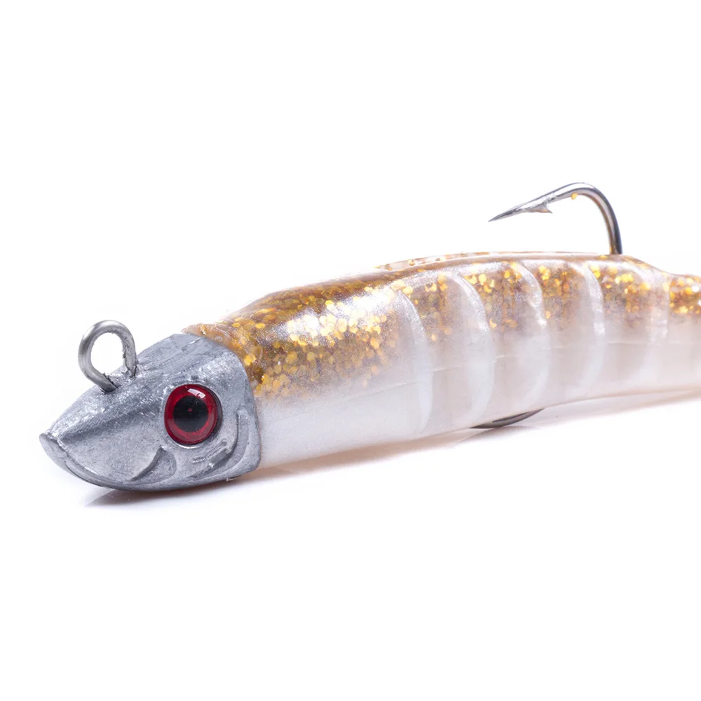 HENGJIA Jigging-Kopf, weicher Silikon-Köder, Wobbler, 9 cm, 15 g, 11 cm, 25 g, Meeresangeln, weiche Köder, Swimbait, Peche für Bass, Hecht, Leurre – Detail 4