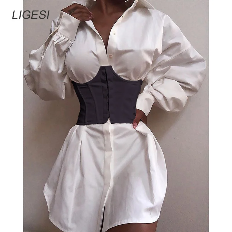 Women Ultra Super Wide Belt Elastic Corset Belt Fashion Wide Waist Belt Ladies Clothing Accesoories Female Decorations White