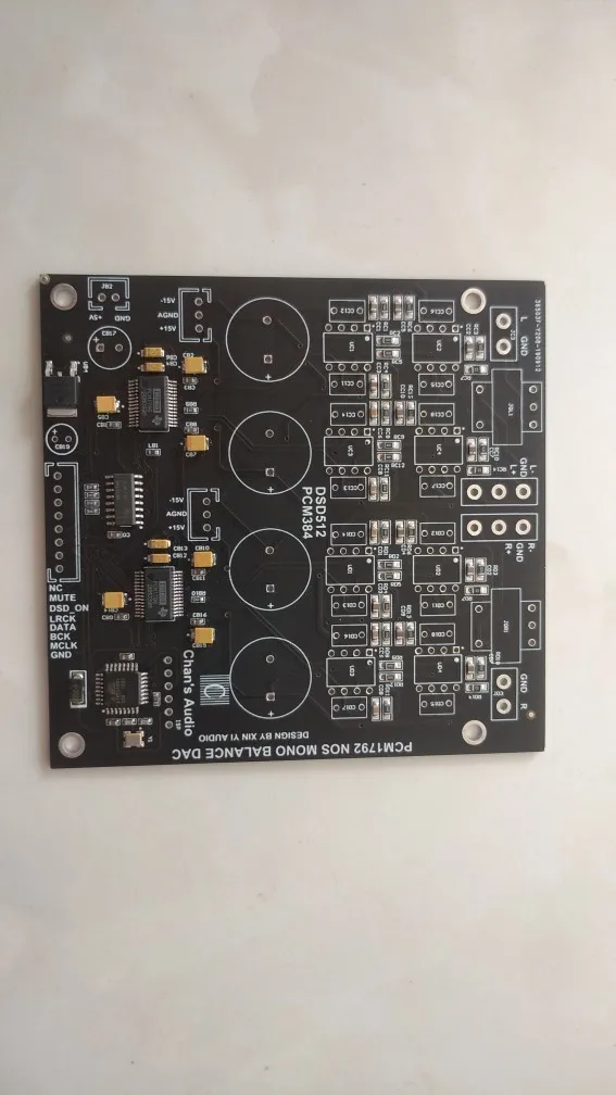 PCM1796 dual parallel DSD512 decoder board only has SMT components