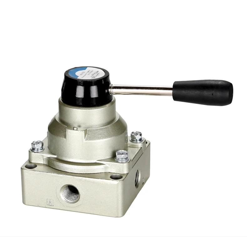 Pneumatic Hand Switch Valve HV-02 HV-03 HV-04 Hand Rotary Valve 3 Position 4 way