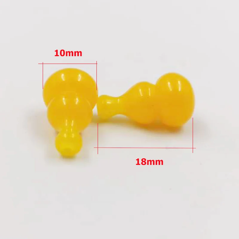 Yellow Resin beads accessories Tasbih part Gourd head making for Rosary Bracelets