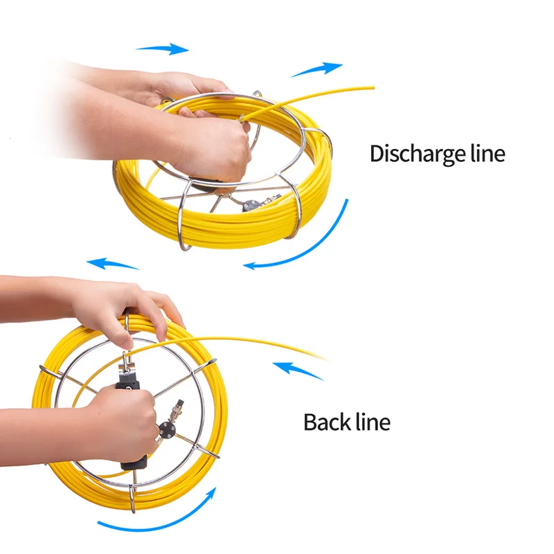 7 Inch Rioolbuis Inspectie Camera Waterdicht IP68 Sanitair Camera Dvr Recorder Pijpleiding Drain Industriële Endoscoop Snake Cam