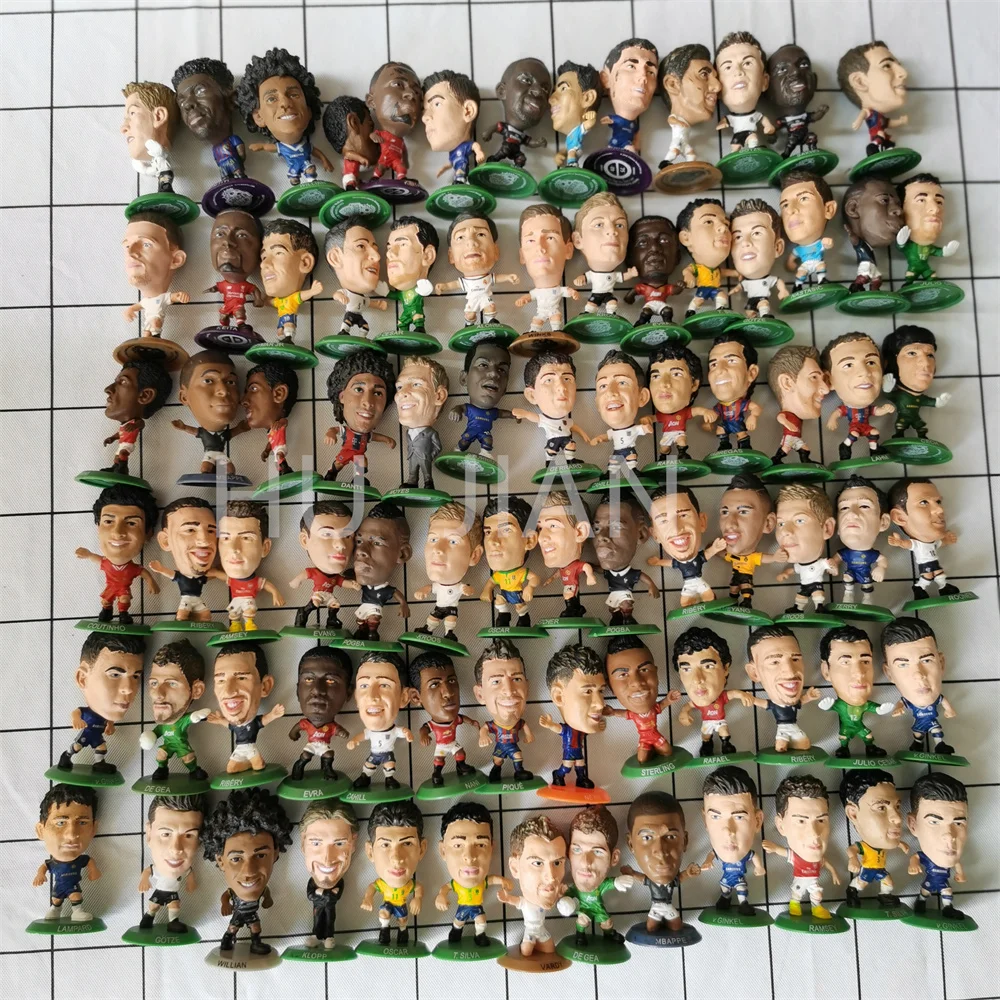 Originele Multi-Stijl Voetbal Ster Pop Hand Gemaakt Model Kinderen Party Speelhuis Speelgoed