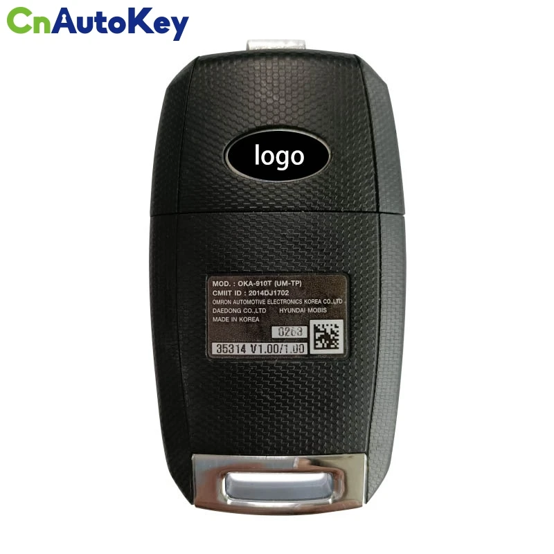 CN051139 Original PN 95430-C5211 For KIA Sorento 2015-2019 Flip Remote Key 3 Buttons 433 MHz 4D70 Chip FCC ID: OKA-910T C5210