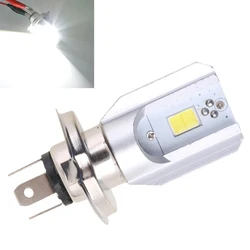 12W H4 Motorcycle Dirt Pit Bike COB Bulb LED Light Lamp Hi/Lo Beam Headlights Headlamp Front Light for DC 6-80V Super Br