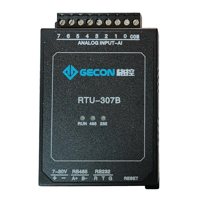 

RTU-307B RS485 DAQ 8AI 4-20MA 0-10V Analog Inputs Module 8AD 12-bit ADQ , RS232 RS485 Modbus RTU