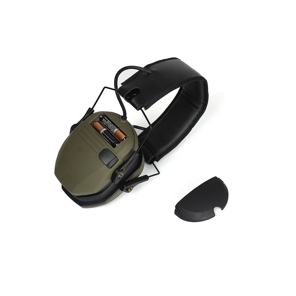 전자 촬영 귀 보호대, 사냥 귀마개 듣기 보호 사운드 증폭 소음 방지 전문 사냥 귀 디펜더