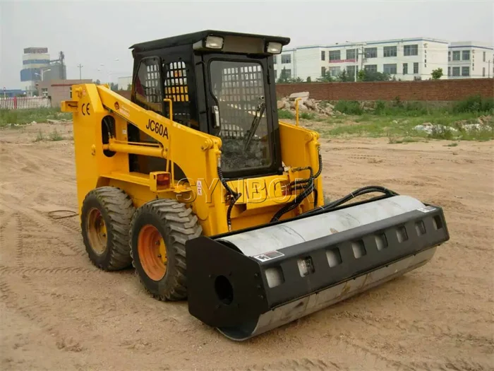 Mini Skid Steer SY45 With Diesel Engine Hydraulic  Backhoe Loader  700kg  Loading