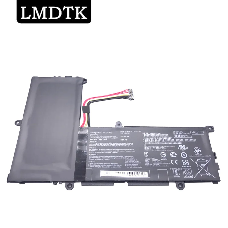 Lmdtk Nova Bateria do Portátil para Asus Vivobook E200ha C21n1521 E200ha1a E200ha-1b E200ha-1e E200ha-1g 7.6v 38wh