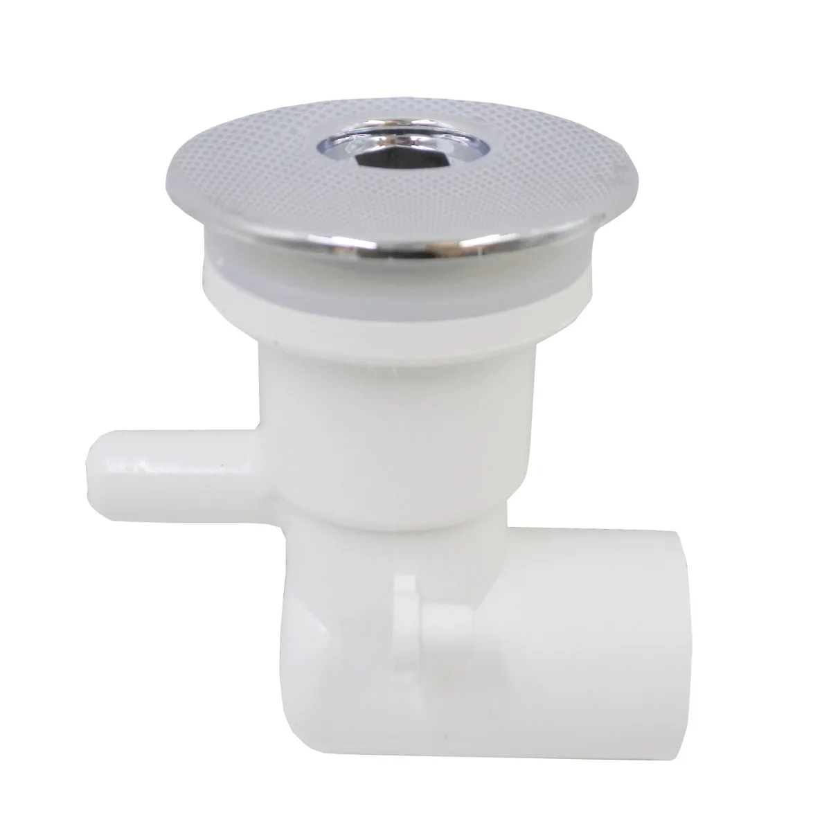 50mm massage bathtub nozzle,Pipe shape spa jet,White PVC base accessories,Chrome with plug Bathtub nozzle