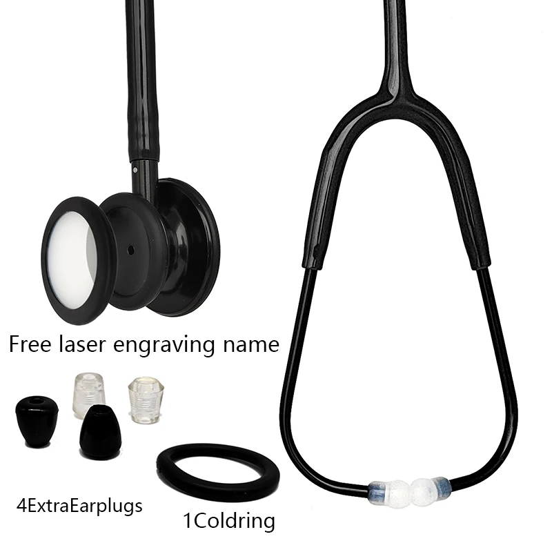 Hmyl Medical Estetoscopio Stainless Seel Frequency Conversion Double-Sided Stethoscope Sor CardiologistsFor Children And Adults