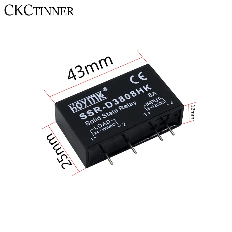 1pcs PCB SSR-D3803HK D3805HK D3808HK Dedicated with Pins SSR-D3805HK 5A DC-AC Solid State Relay