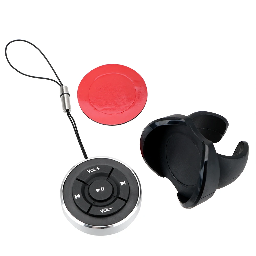 Leepee controle remoto sem fio para celular, android e ios, motocicleta, com bluetooth, botão de volume de mídia
