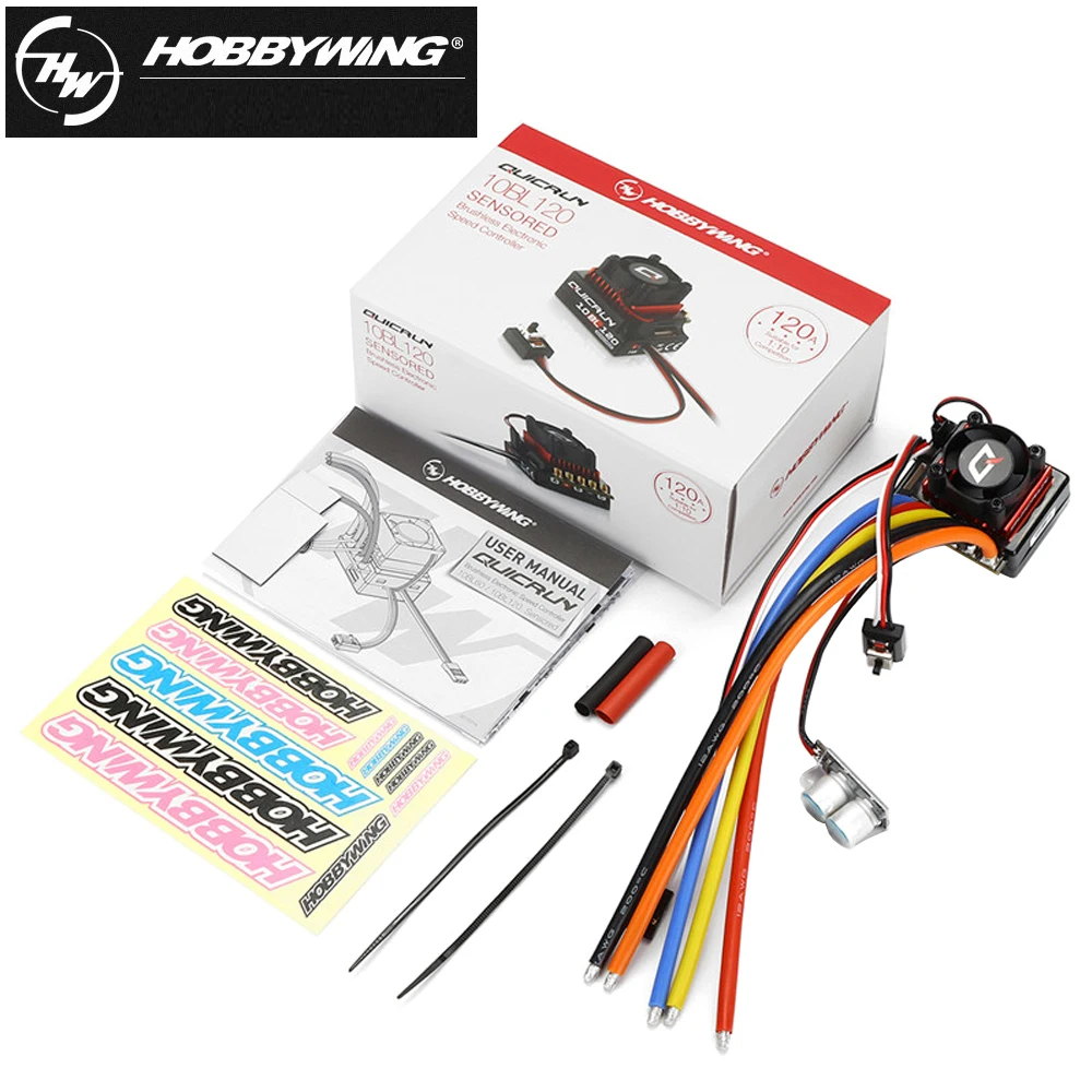 HobbyWing QuicRun 3650 G2 Brushless Motor 10BL120 120A 2-3S ESC+LED Program For RC 1/10th Touring Cars/Buggies/Drift Cars Toys