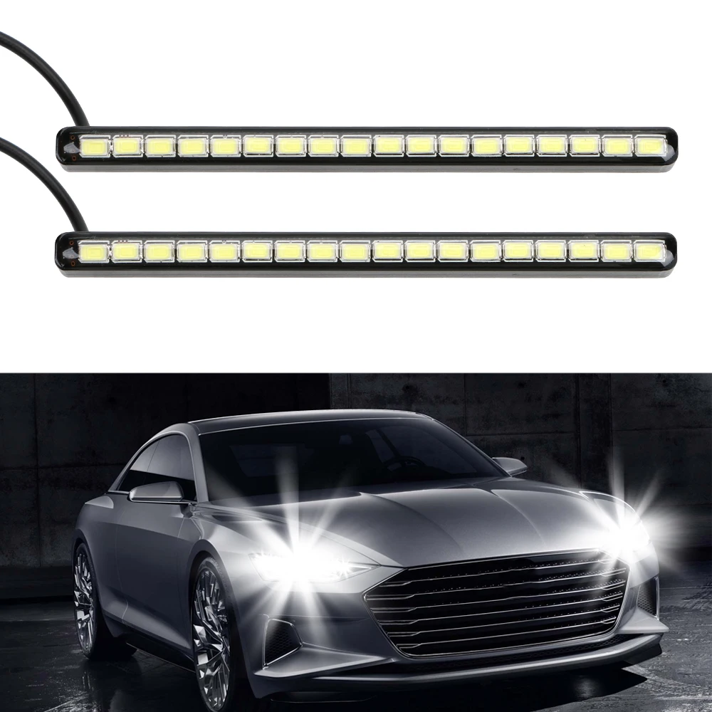 Waterproof Car Styling Car Daytime Running Lights 18 LEDs Car daytime LED light DRL