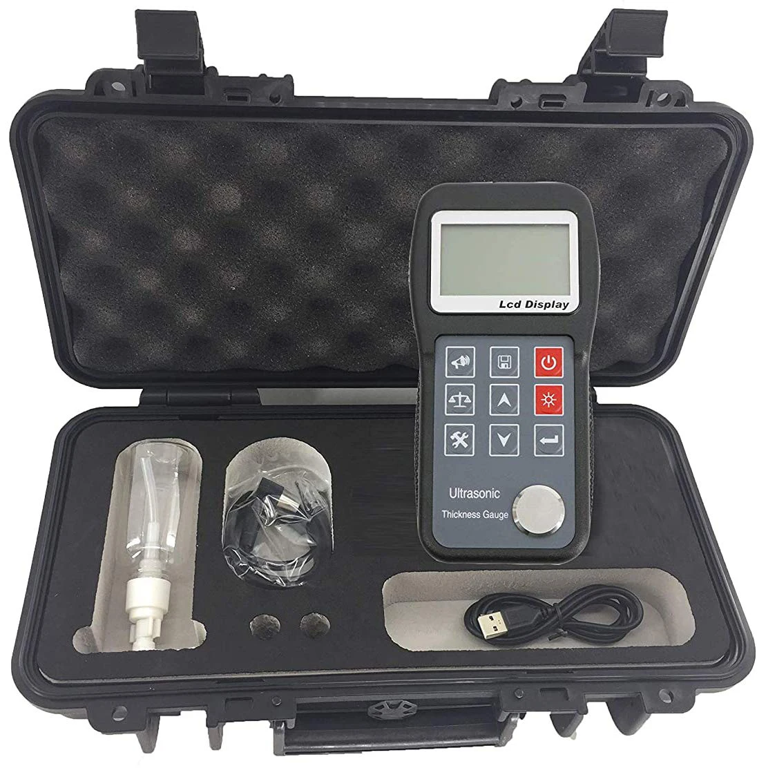 Handheld Practical Type Ultrasonic Thickness Gauge with Measuring Range 1.2 to 230mm