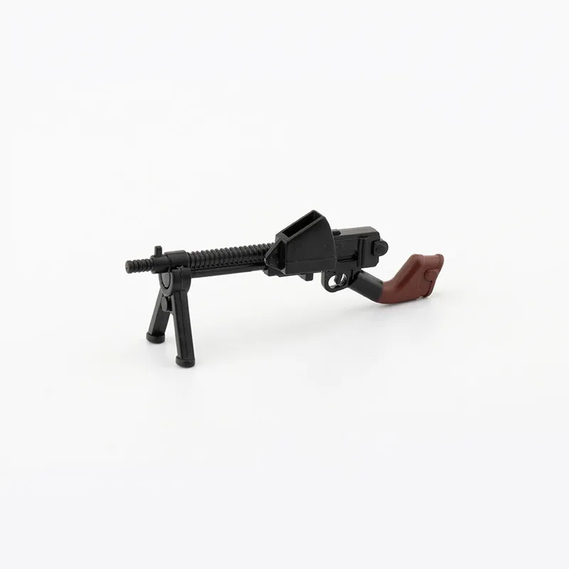 5/10 WW2 Soldiers Weapon Building Block Accessories Two-color Printing Machine Rifle Submachine Sniper Guns Military Bricks C238