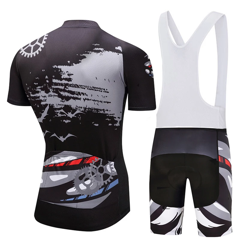 Skeleton Cycling Jersey Mountain Bike Clothing 9D Quick-Dry Racing MTB Bicycle Clothes Uniform Breathale Cycling Clothing Wear