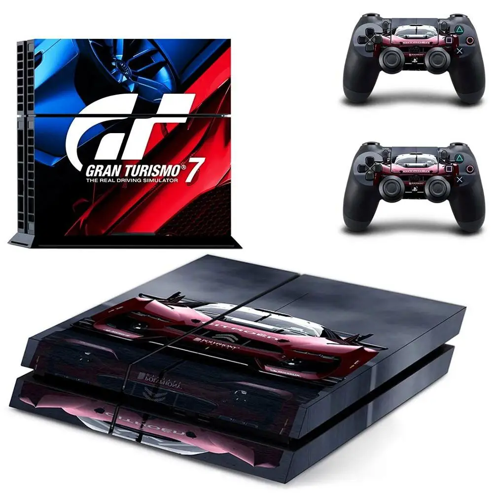 Gran Turismo GT Sport PS4 Stickers Play station 4 Skin PS 4 Sticker Decal Cover For PlayStation 4 PS4 Console & Controller Skins