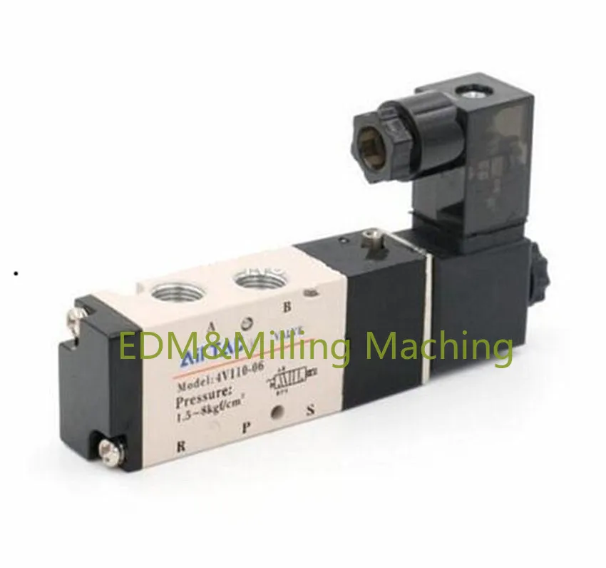 1 قطعة جودة عالية هوائي 5 طريقة 2 موقف 1/8 "AIRTAC الملف اللولبي صمام 4V110-06 DC24V دائم