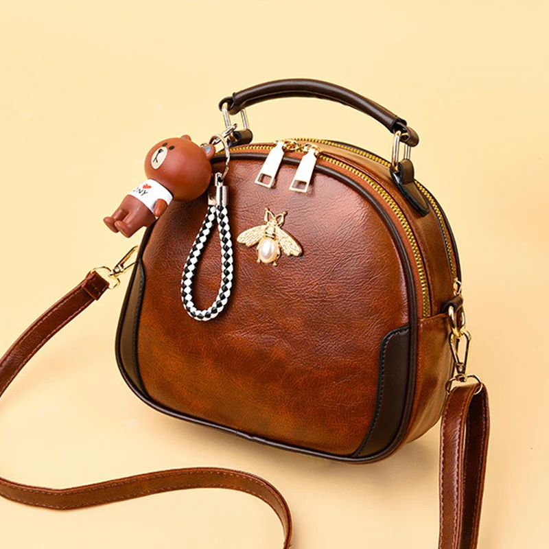 Women's Bag Small Bag New Atmosphere Fashion Single Shoulder Bag Student Backpack Handbag Messenger Bag Mobile Phone Bag