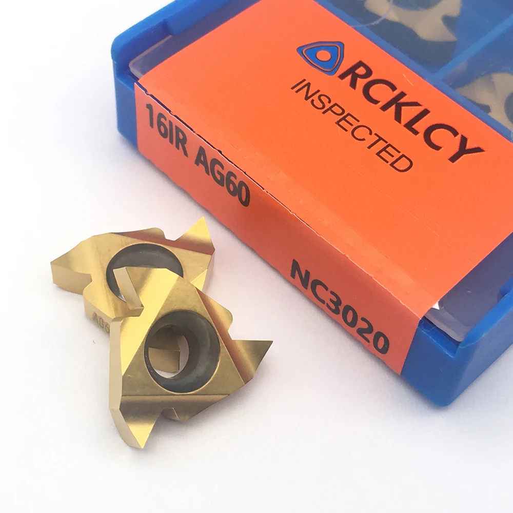 Ferramenta de rotação interna 16ir ag60, inserção em carboneto para últimas ferramentas de corte, inserção de rotação em liga rígida cnc
