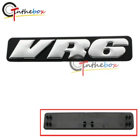 Gtinthebox 1X Chrome VR6 Grille Front Emblem Badge voor Volkswagen Golf Passant Corrado, etc
